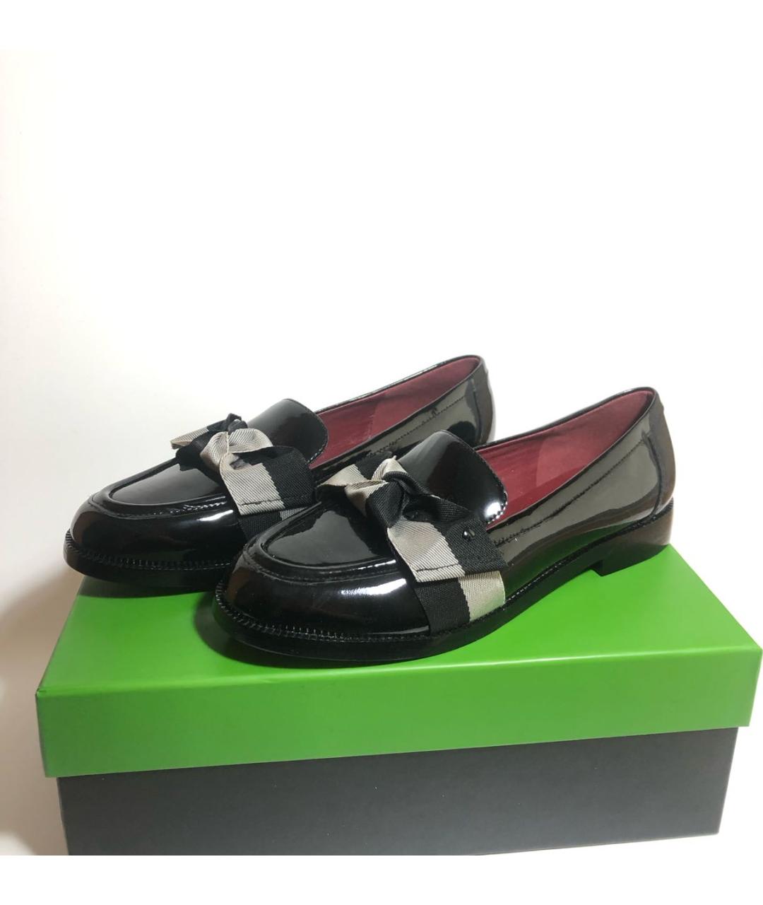 KATE SPADE Черные лоферы из лакированной кожи, фото 6