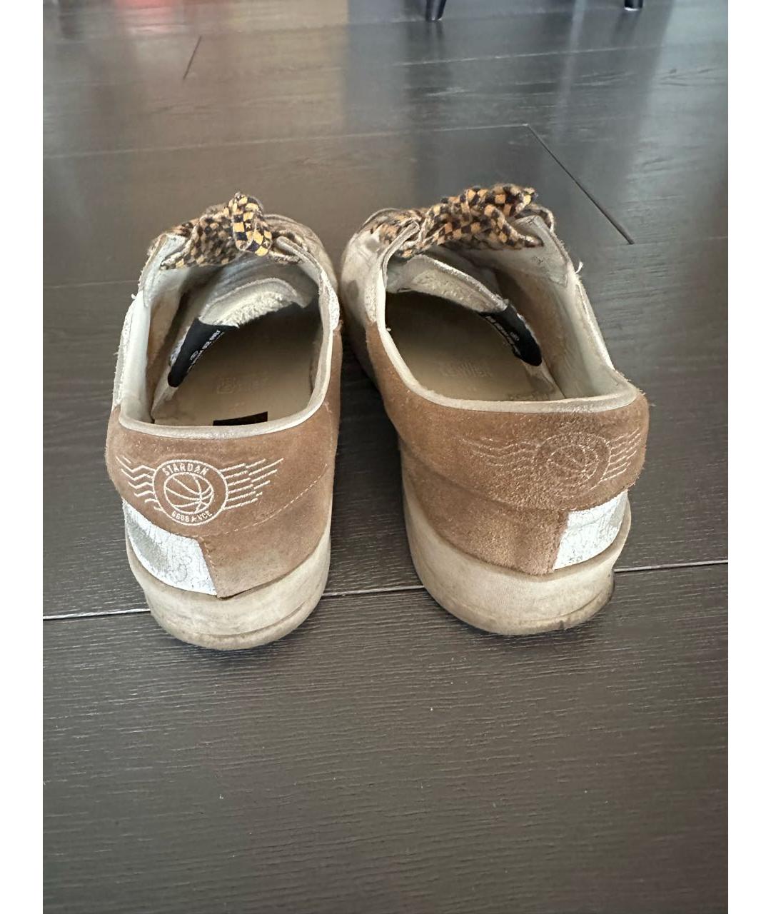 GOLDEN GOOSE DELUXE BRAND Бежевые низкие кроссовки / кеды, фото 3