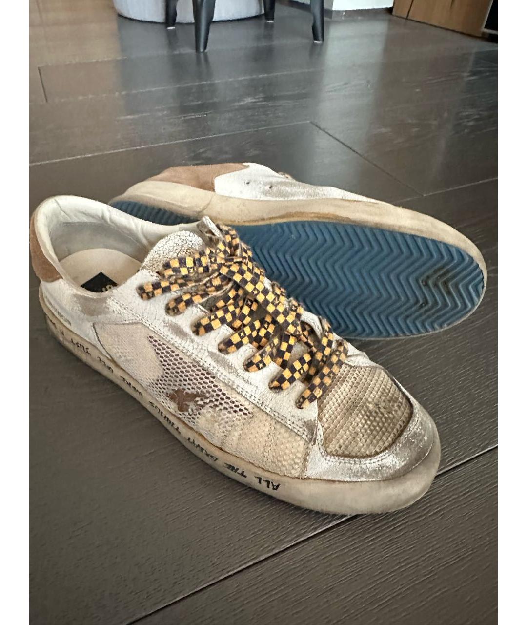 GOLDEN GOOSE DELUXE BRAND Бежевые низкие кроссовки / кеды, фото 5