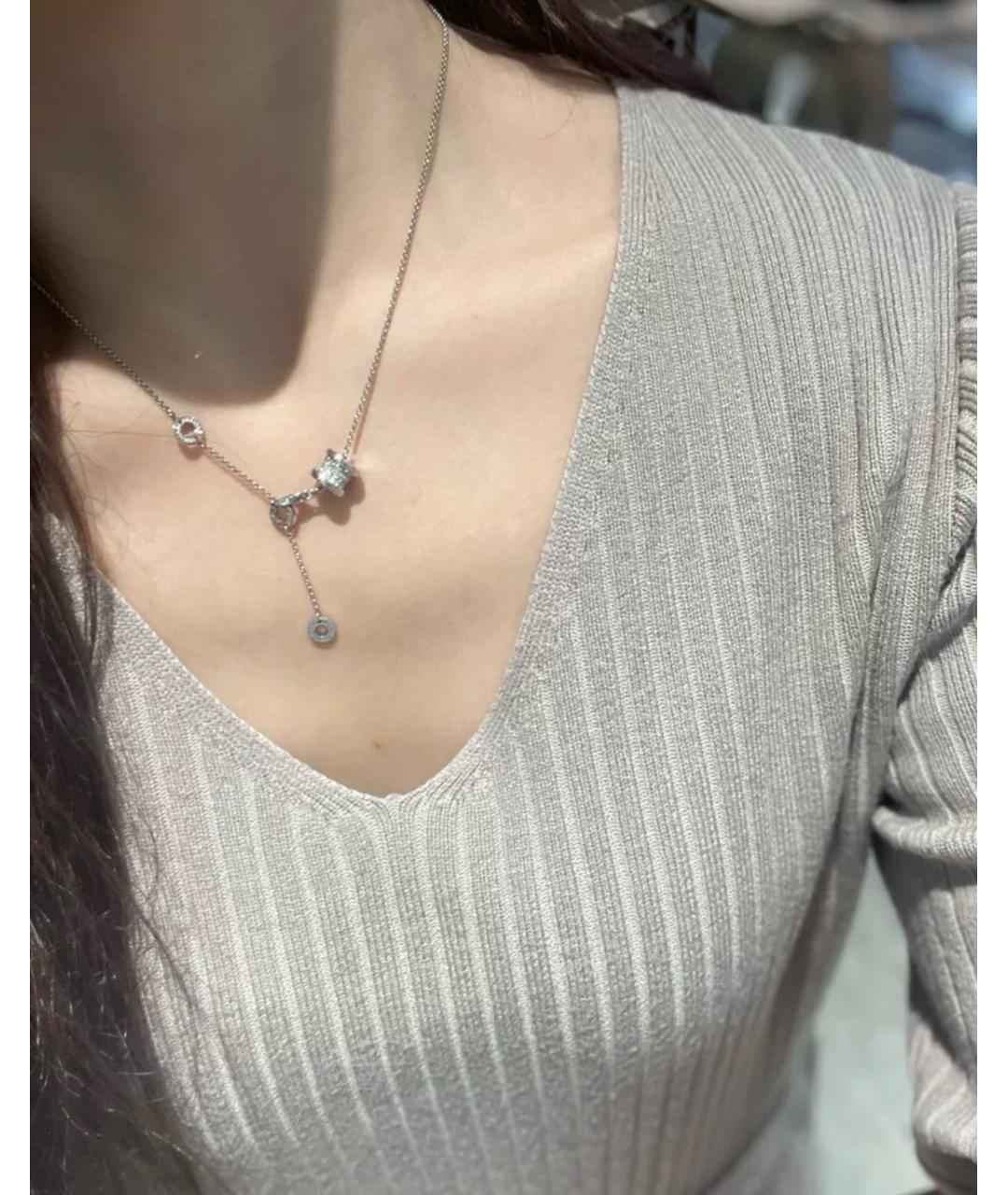 BVLGARI Серебряная подвеска из белого золота, фото 6