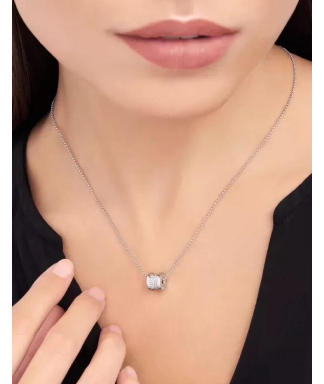 BVLGARI Серебряная подвеска из белого золота, фото 7