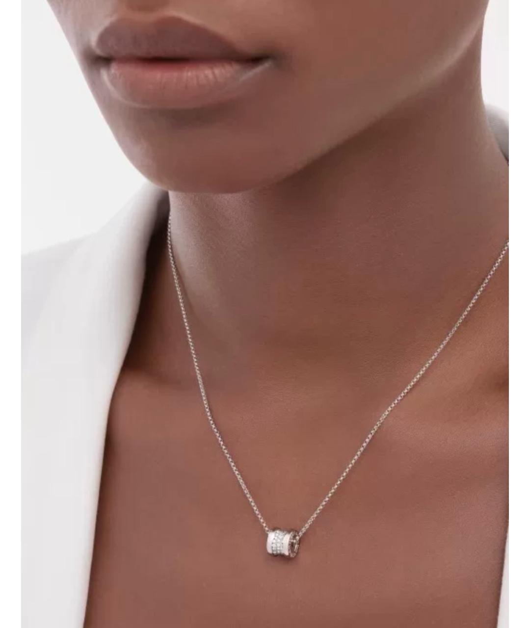 BVLGARI Серебряная подвеска из белого золота, фото 9