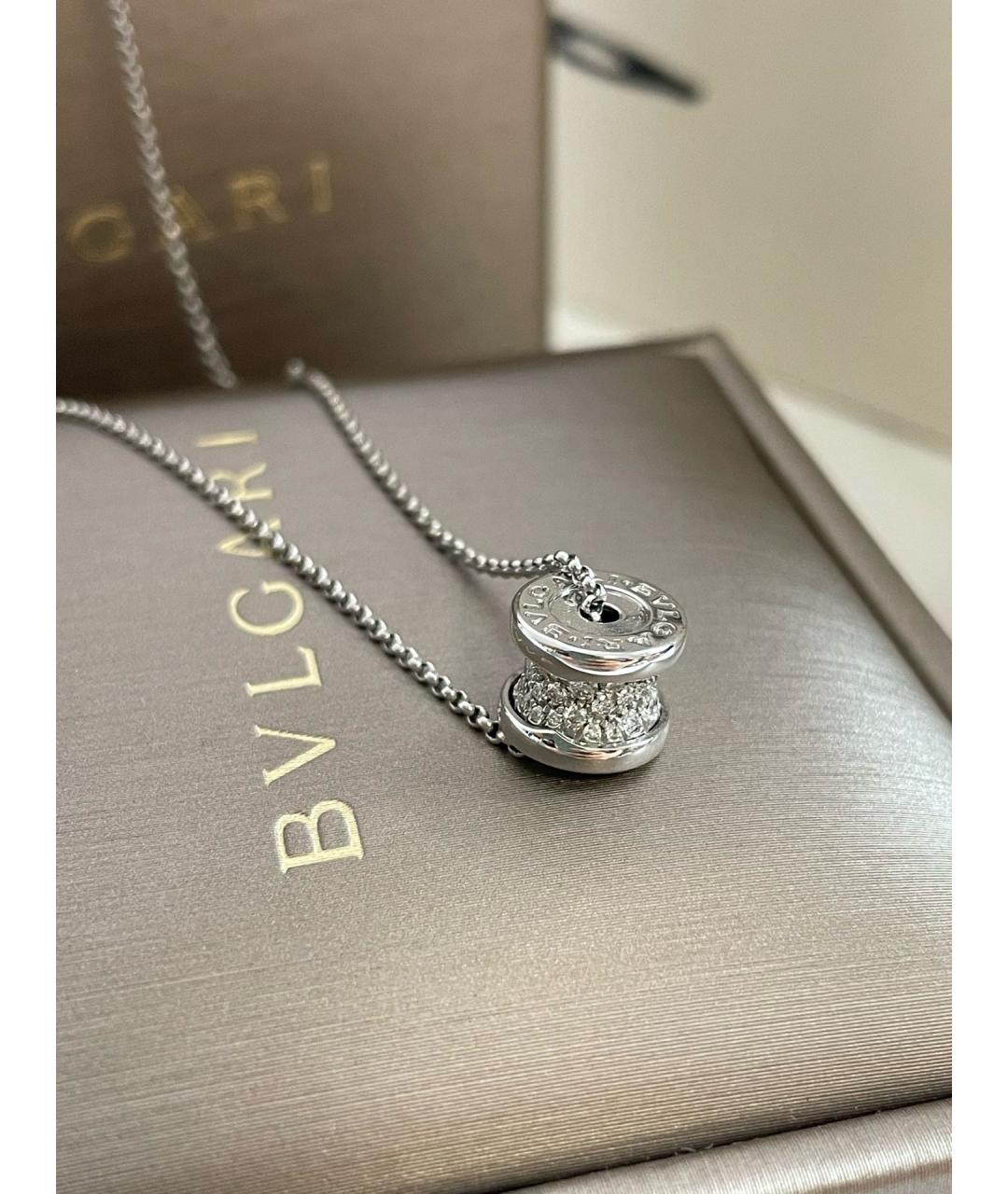 BVLGARI Серебряная подвеска из белого золота, фото 3