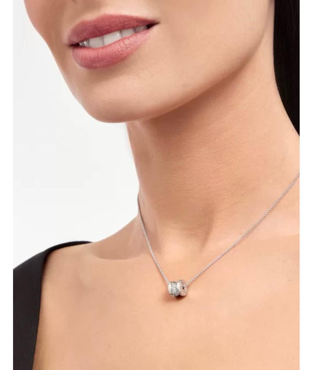 BVLGARI Серебряная подвеска из белого золота, фото 8