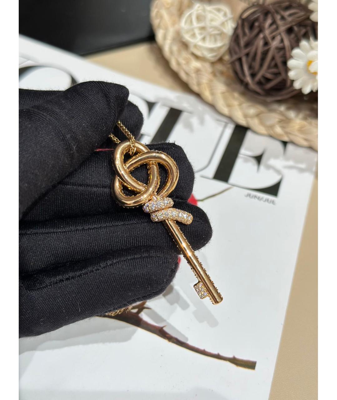 TIFFANY&CO Золотая подвеска из розового золота, фото 4
