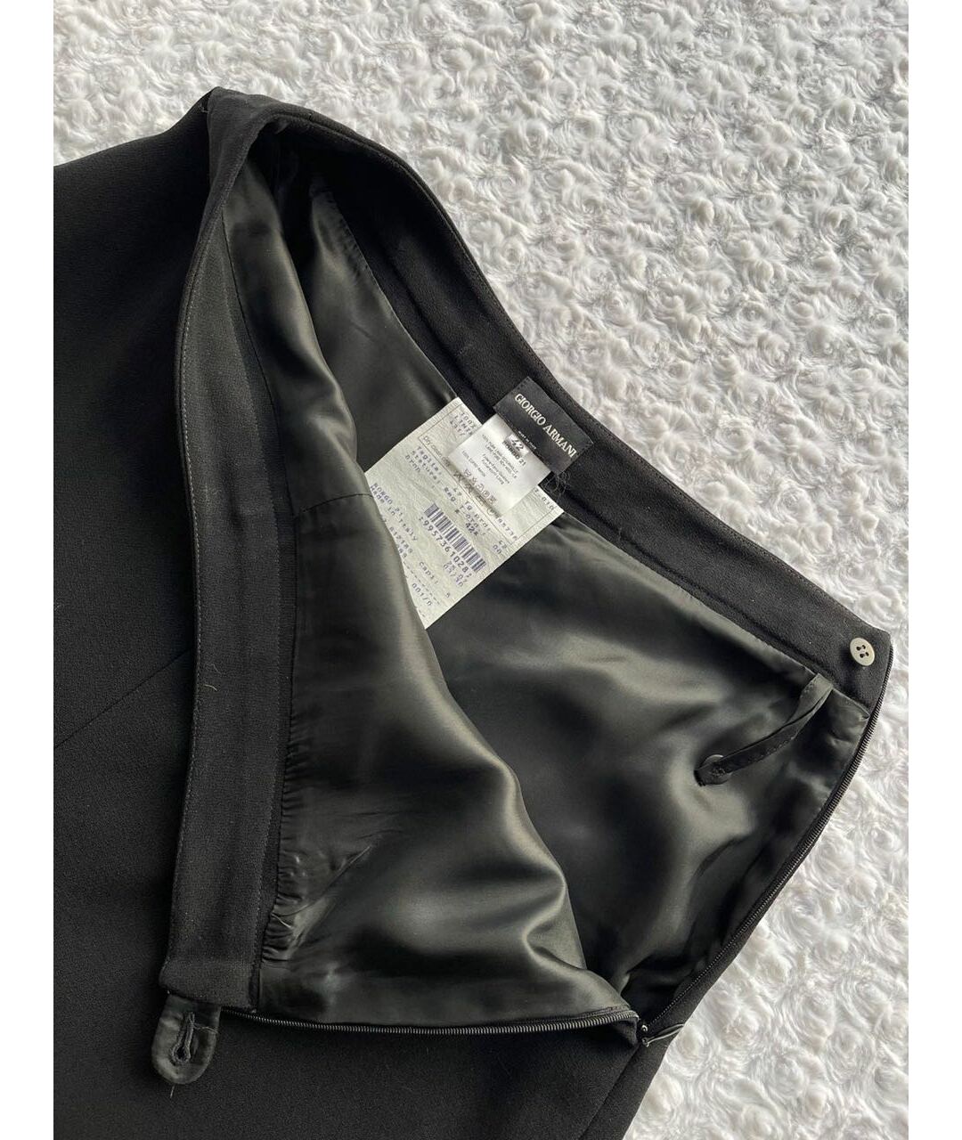 GIORGIO ARMANI Черная шерстяная юбка миди, фото 7