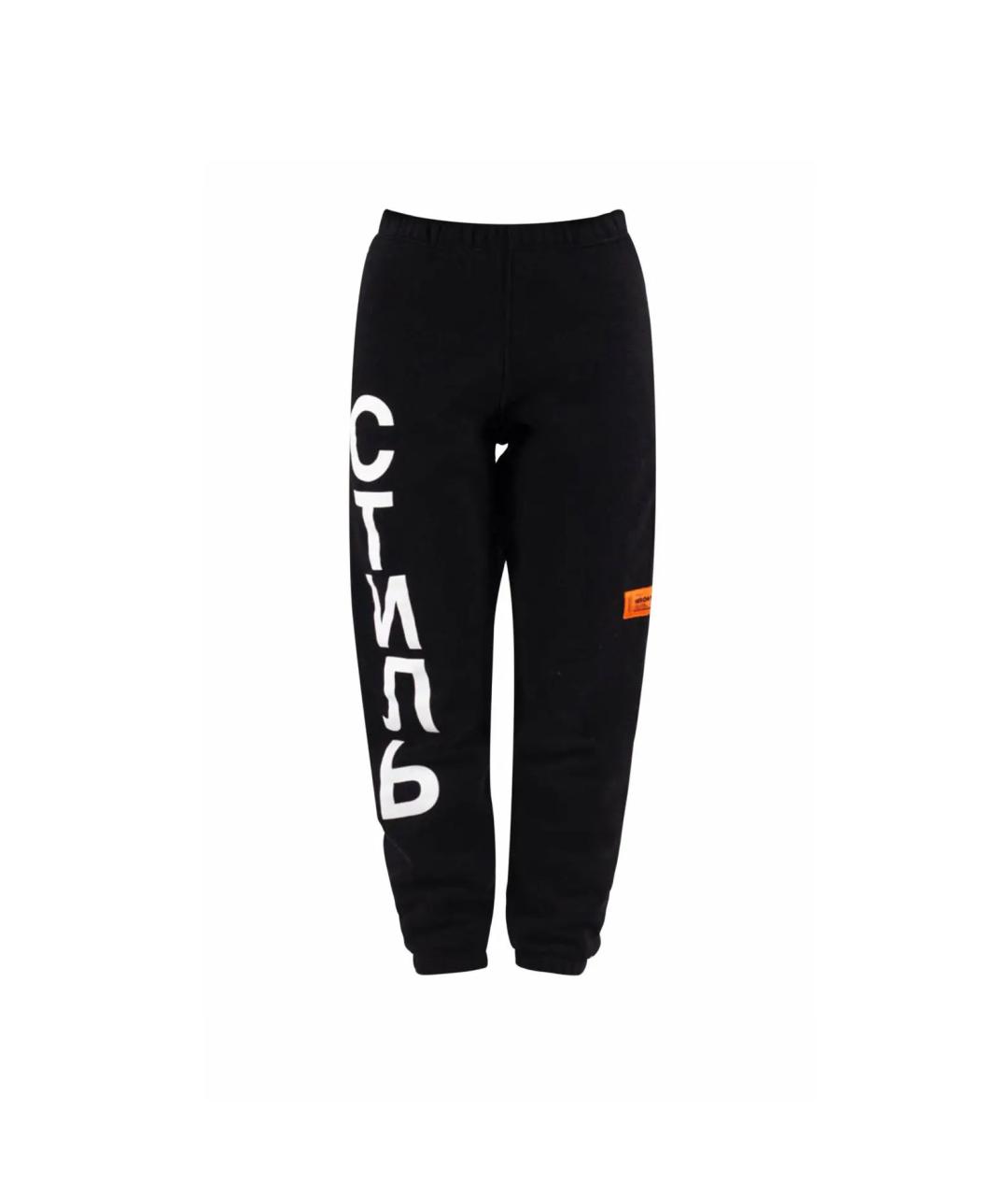 HERON PRESTON Черные хлопковые спортивные брюки и шорты, фото 1