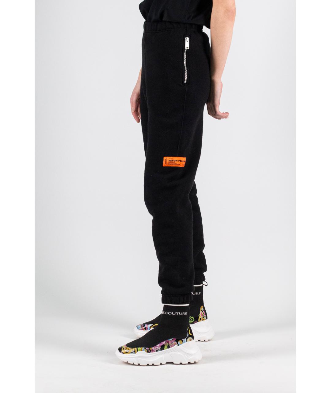 HERON PRESTON Черные хлопковые спортивные брюки и шорты, фото 9