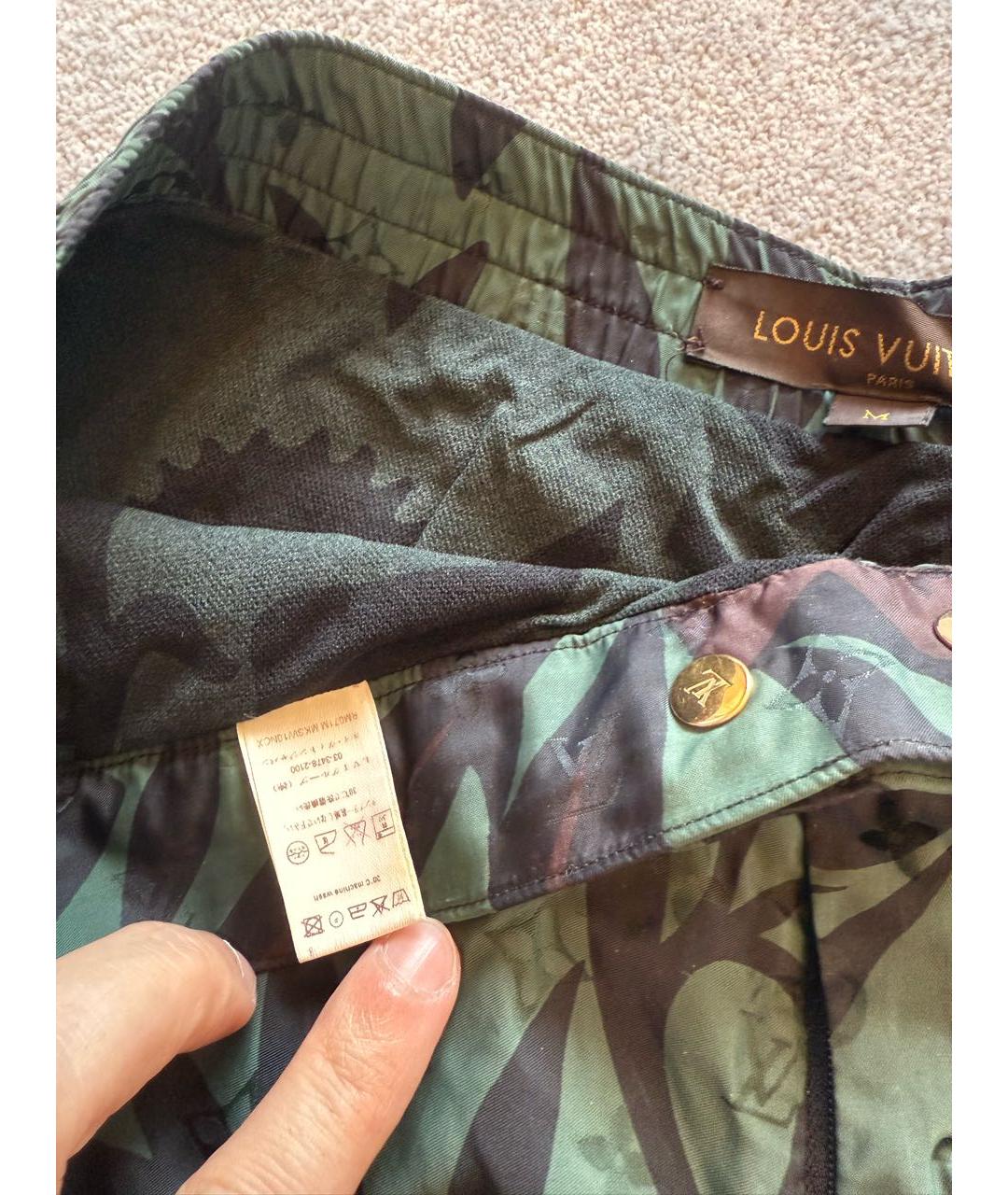 LOUIS VUITTON Хаки шорты, фото 8