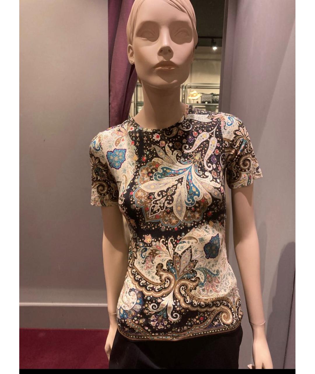 ETRO Мульти вискозная футболка, фото 5