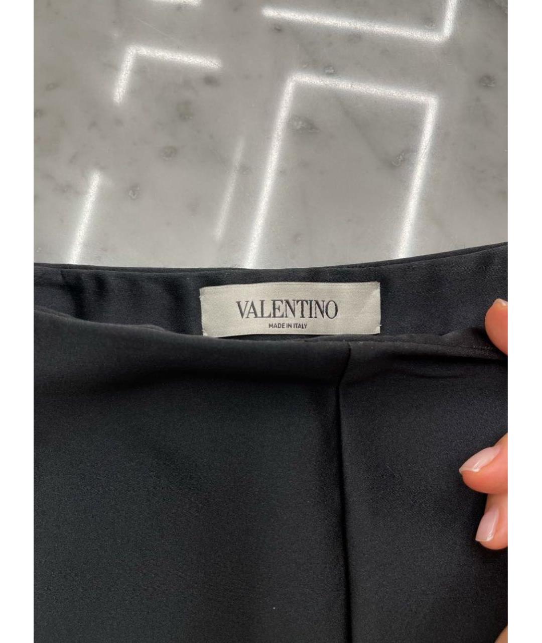 VALENTINO Черные шелковые шорты, фото 2