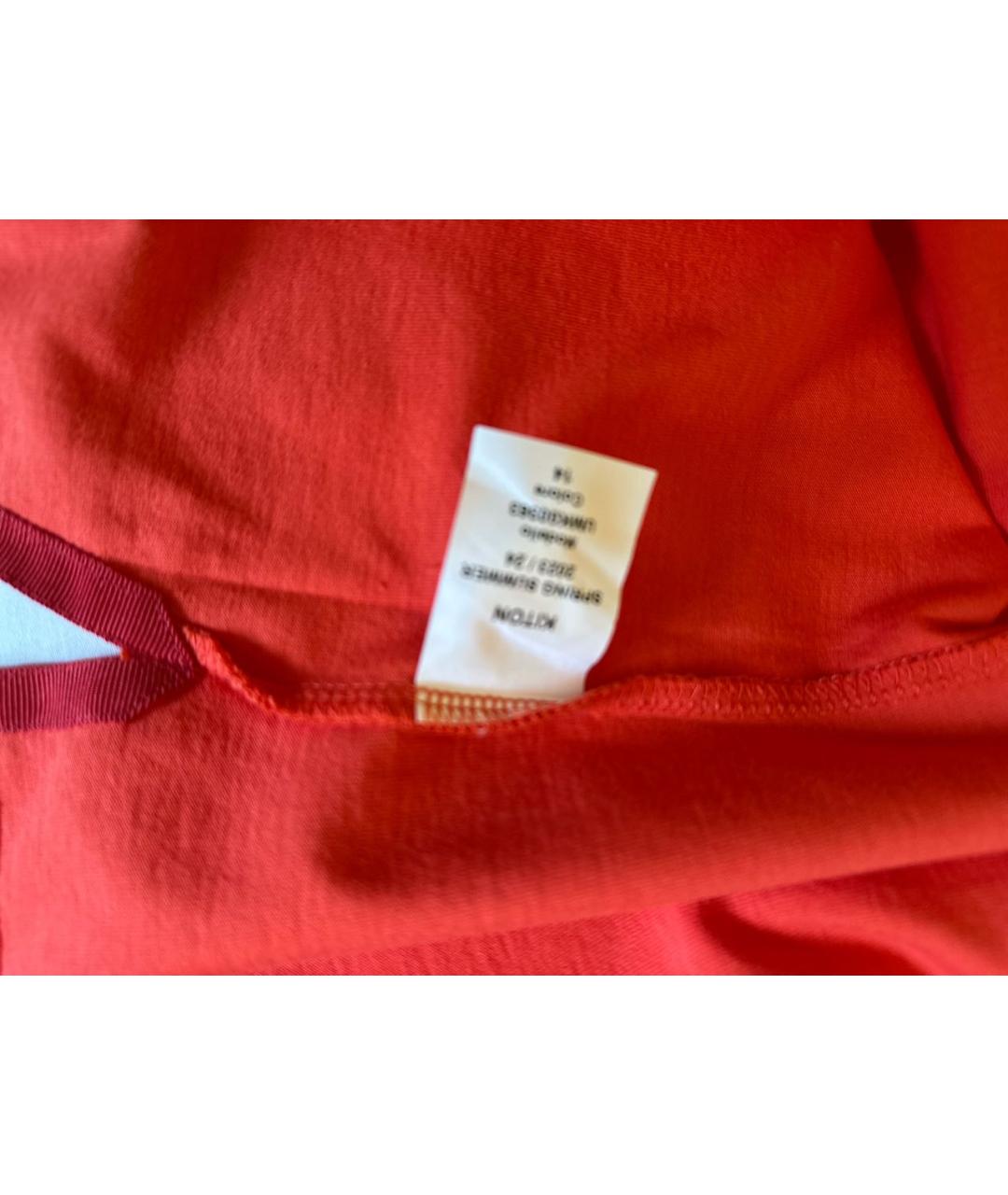 KITON Красная хлопковая футболка, фото 4