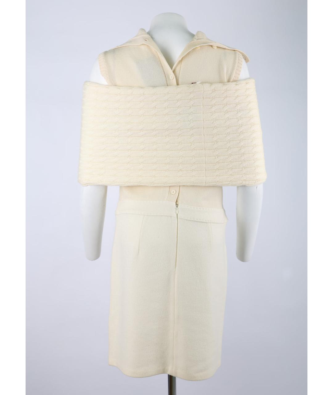 MAX MARA Белое шерстяное платье, фото 2