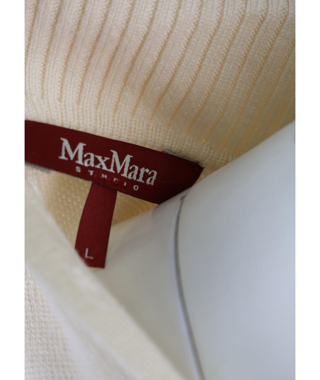 MAX MARA Белое шерстяное платье, фото 3