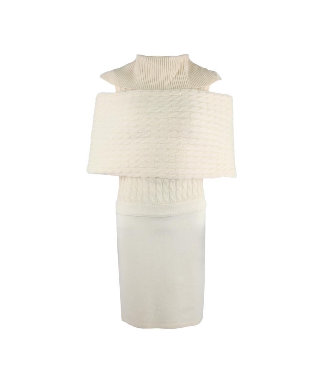 MAX MARA Белое шерстяное платье, фото 1