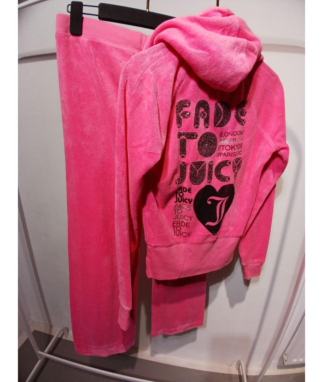 JUICY COUTURE Розовый хлопковый спортивные костюмы, фото 3