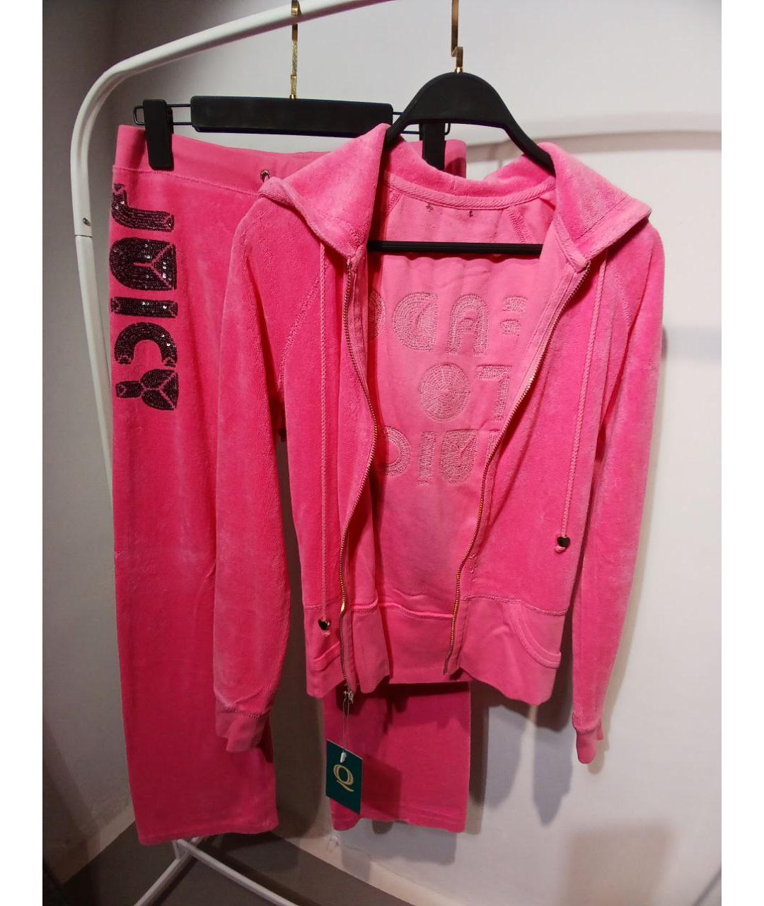 JUICY COUTURE Розовый хлопковый спортивные костюмы, фото 8