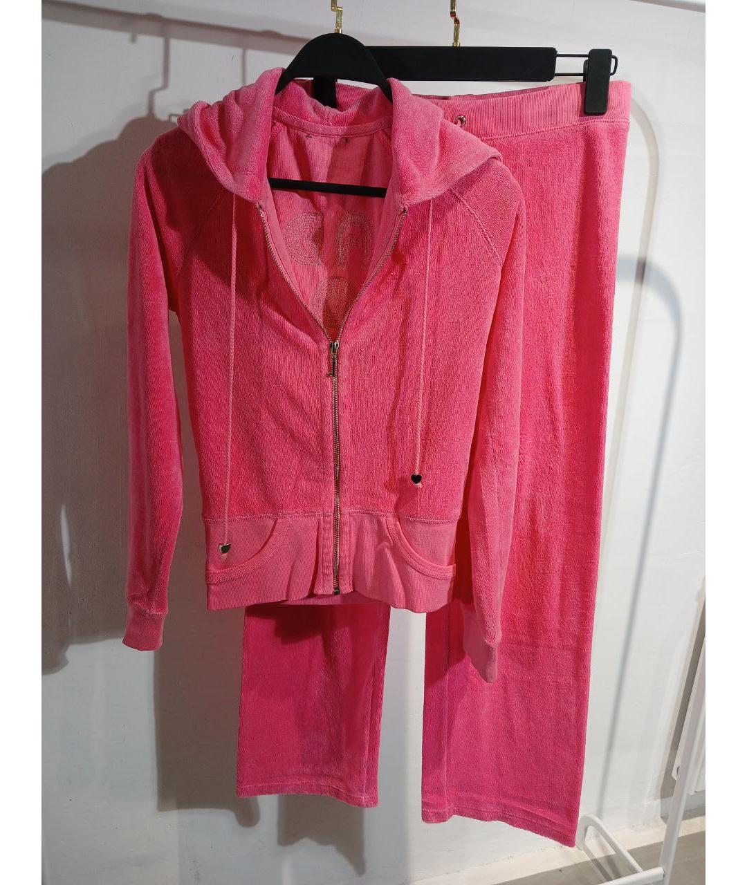 JUICY COUTURE Розовый хлопковый спортивные костюмы, фото 7