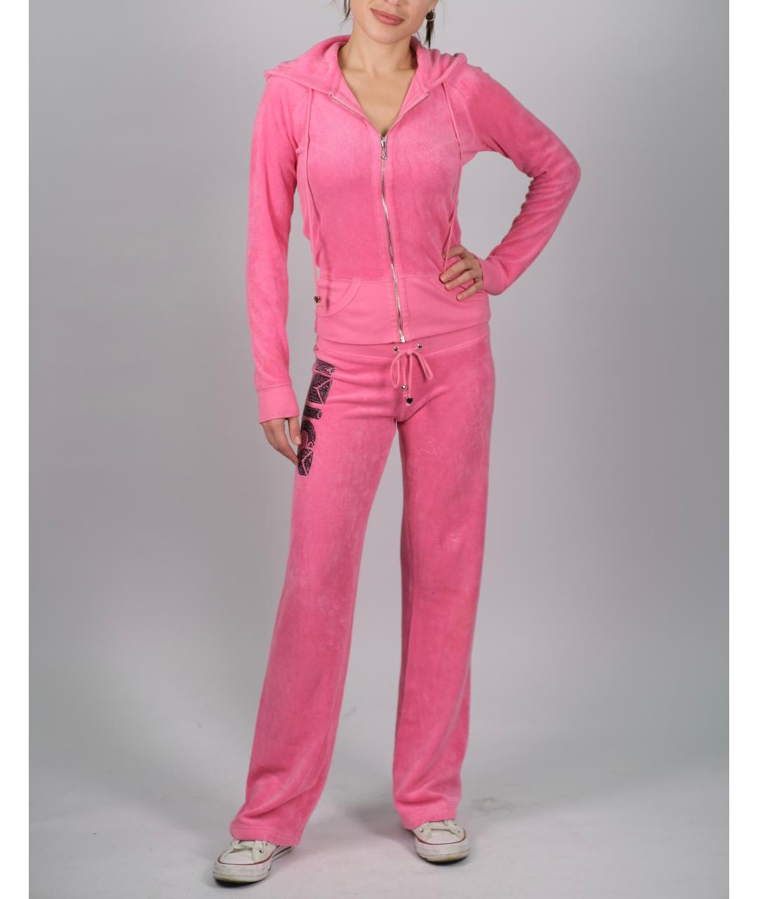 JUICY COUTURE Розовый хлопковый спортивные костюмы, фото 6