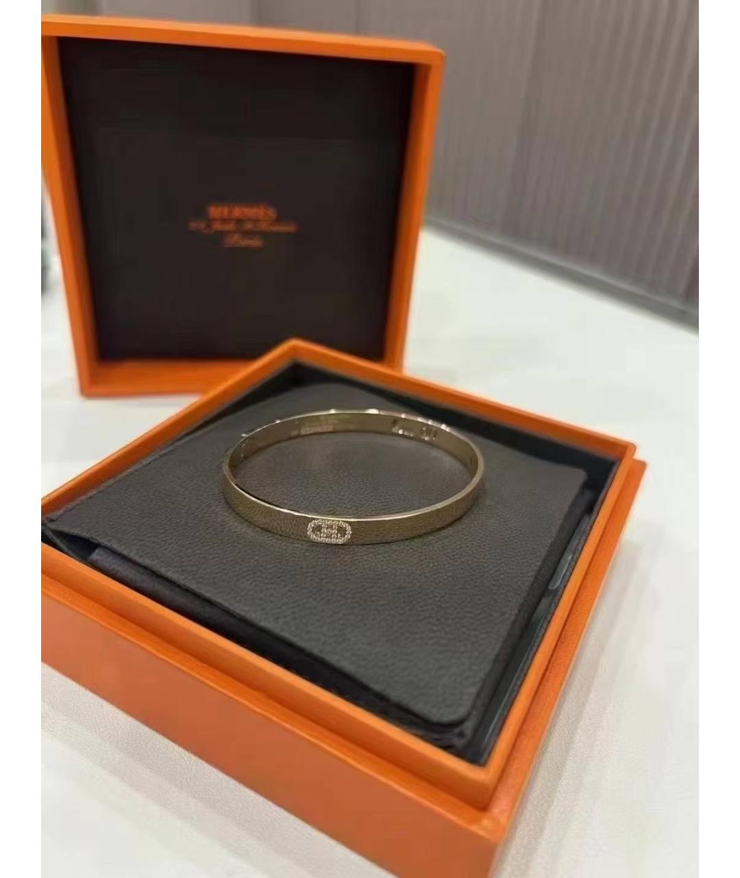 HERMES Золотой браслет из розового золота, фото 2