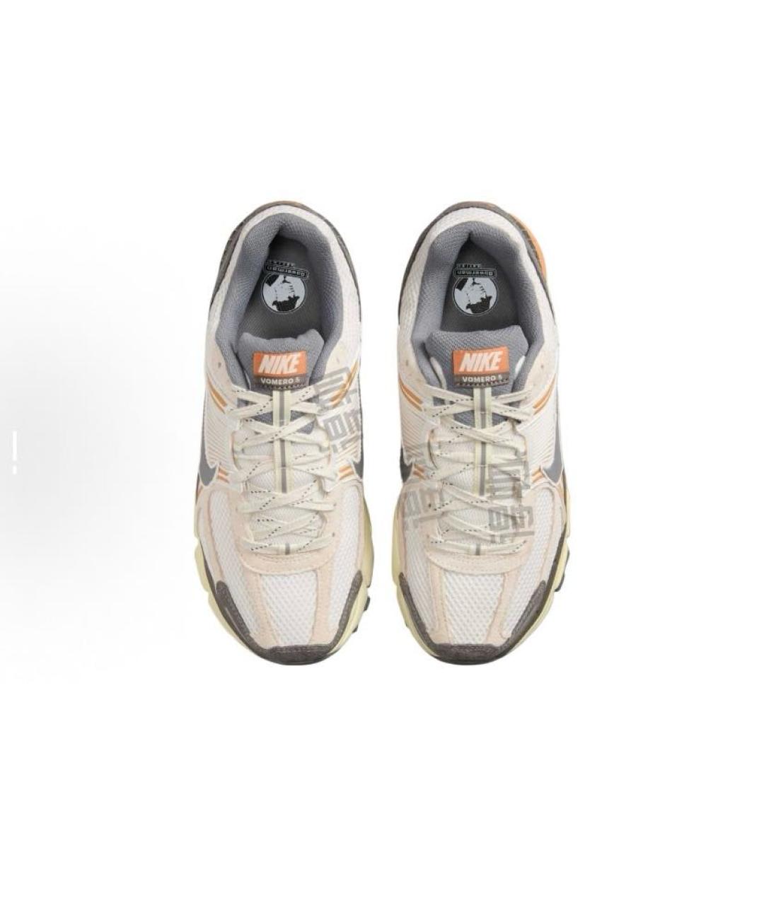 NIKE Оранжевое текстильные низкие кроссовки / кеды, фото 3