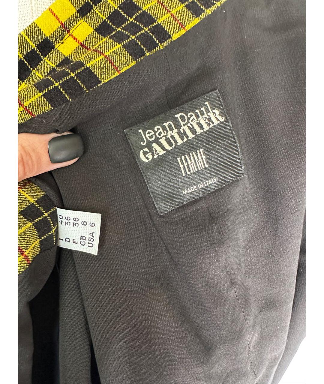 JEAN PAUL GAULTIER Мульти шерстяное повседневное платье, фото 8