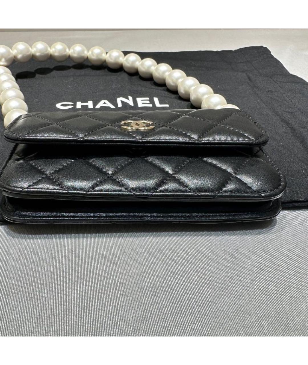 CHANEL Черный кошелек, фото 5