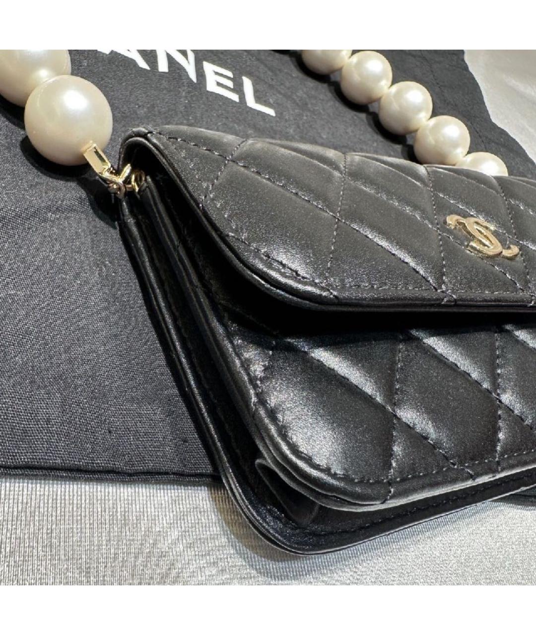 CHANEL Черный кошелек, фото 3