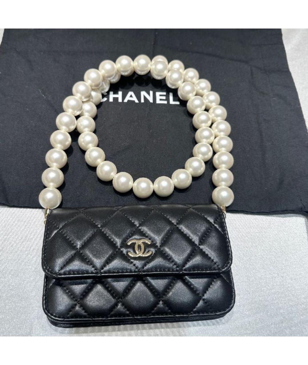 CHANEL Черный кошелек, фото 9