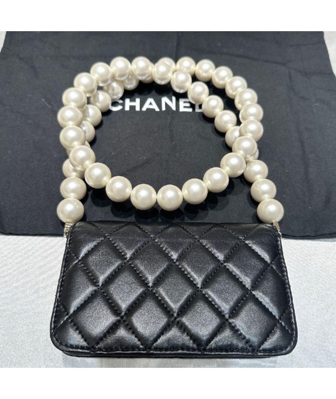 CHANEL Черный кошелек, фото 2