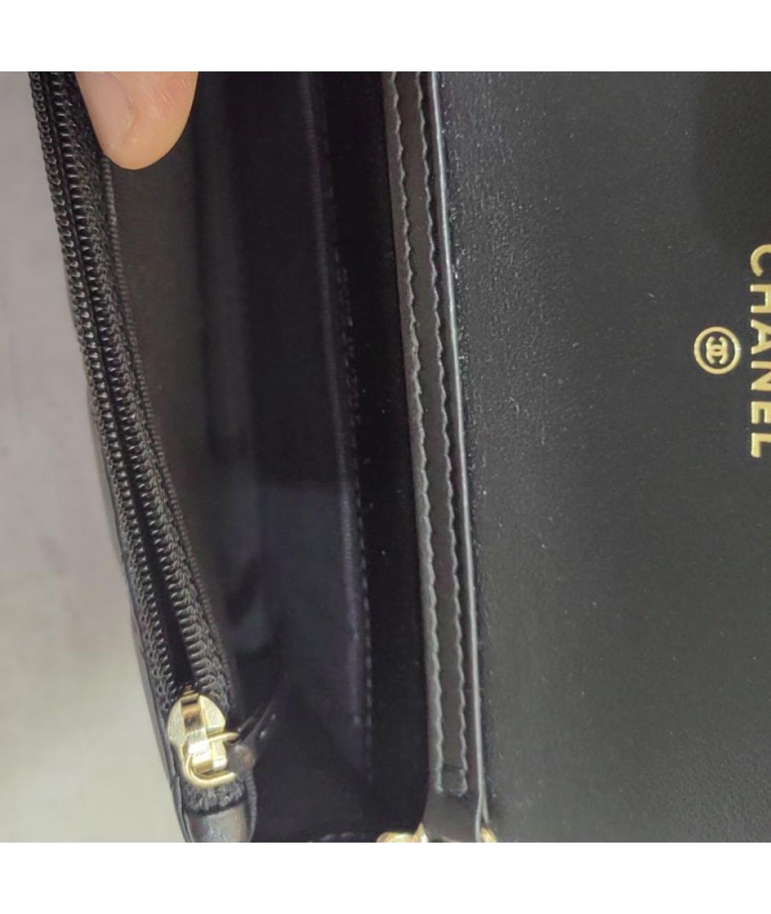 CHANEL Черный кошелек, фото 6