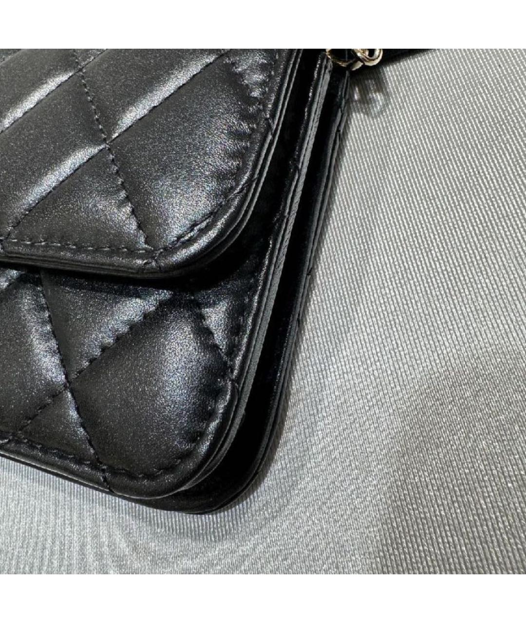 CHANEL Черный кошелек, фото 4