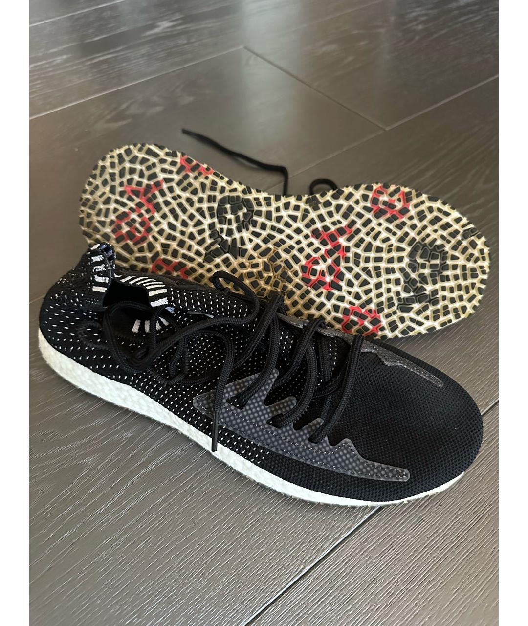 Y-3 Черные текстильные низкие кроссовки / кеды, фото 5