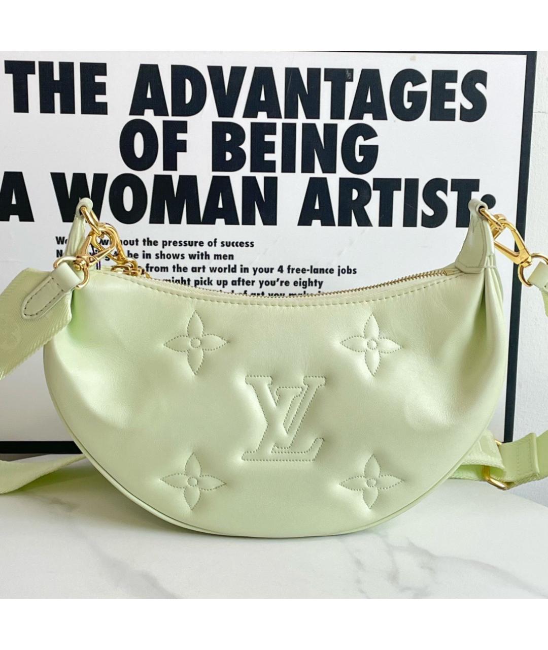LOUIS VUITTON Зеленая кожаная сумка через плечо, фото 3