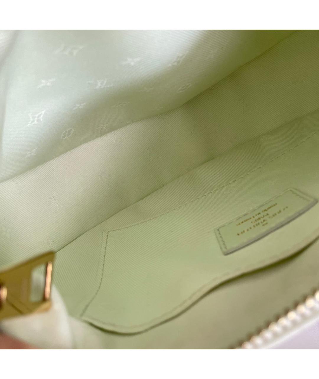 LOUIS VUITTON Зеленая кожаная сумка через плечо, фото 5