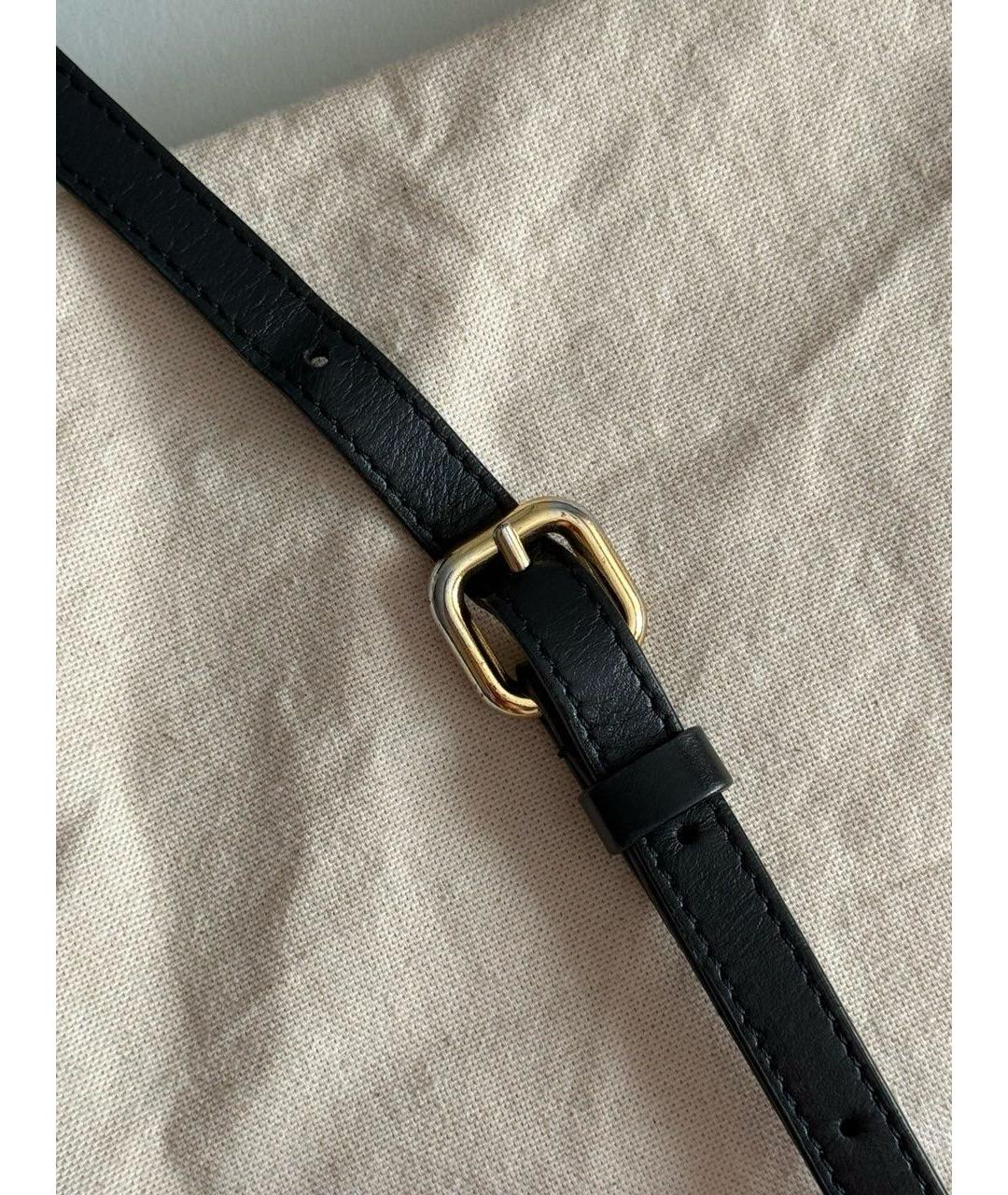 JACQUEMUS Черная кожаная сумка с короткими ручками, фото 7