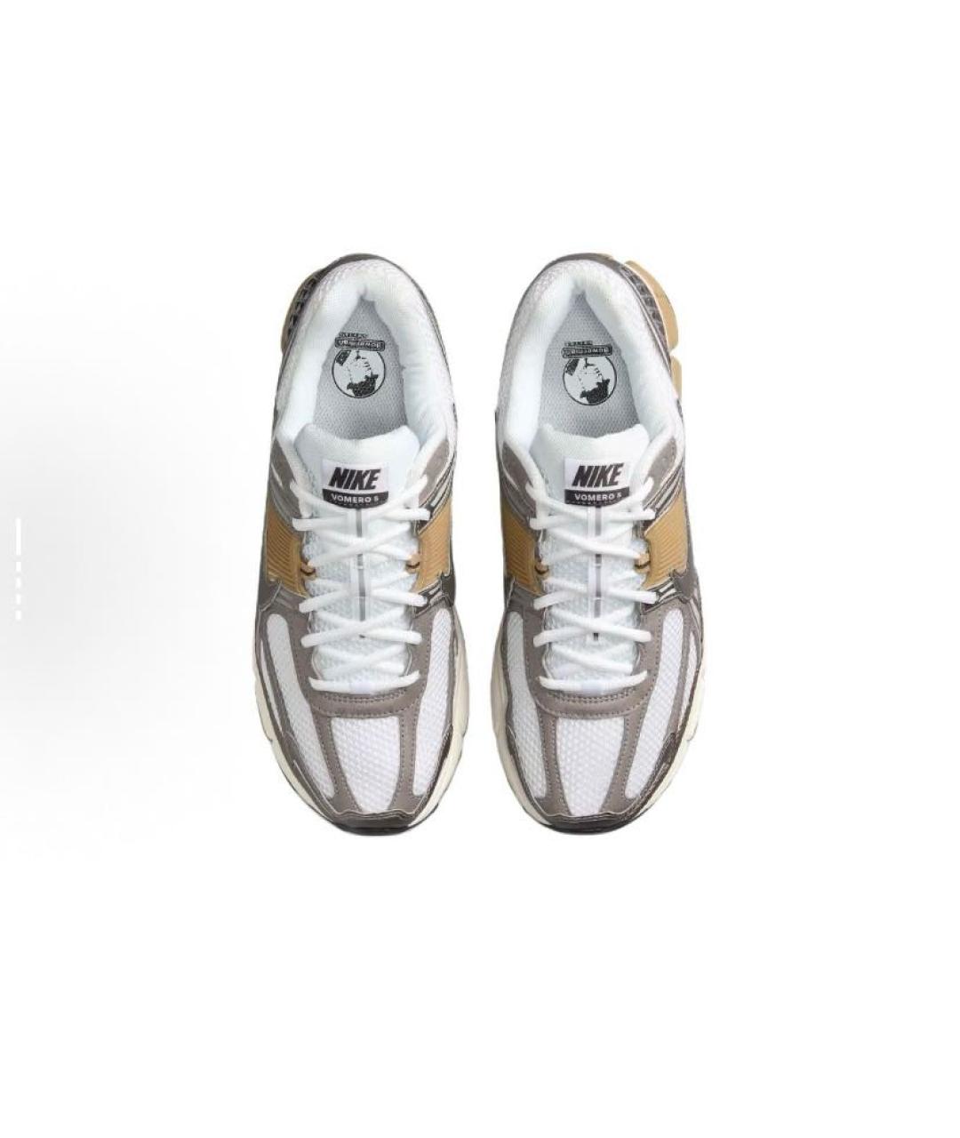 NIKE Серые текстильные низкие кроссовки / кеды, фото 4