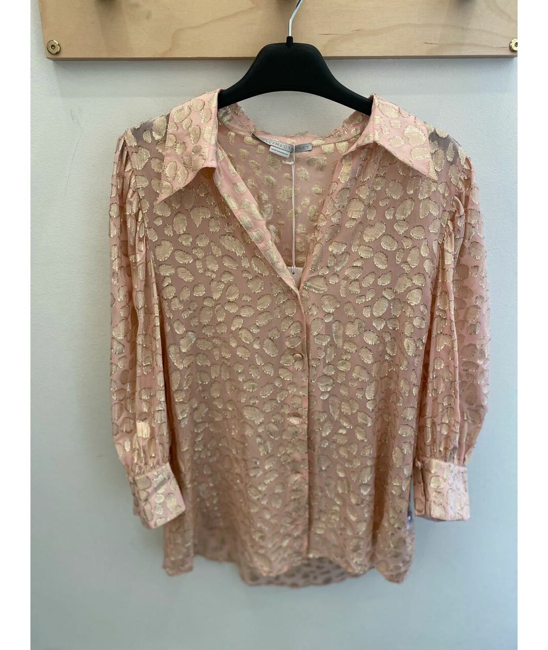 STELLA MCCARTNEY Розовая шелковая рубашка, фото 6