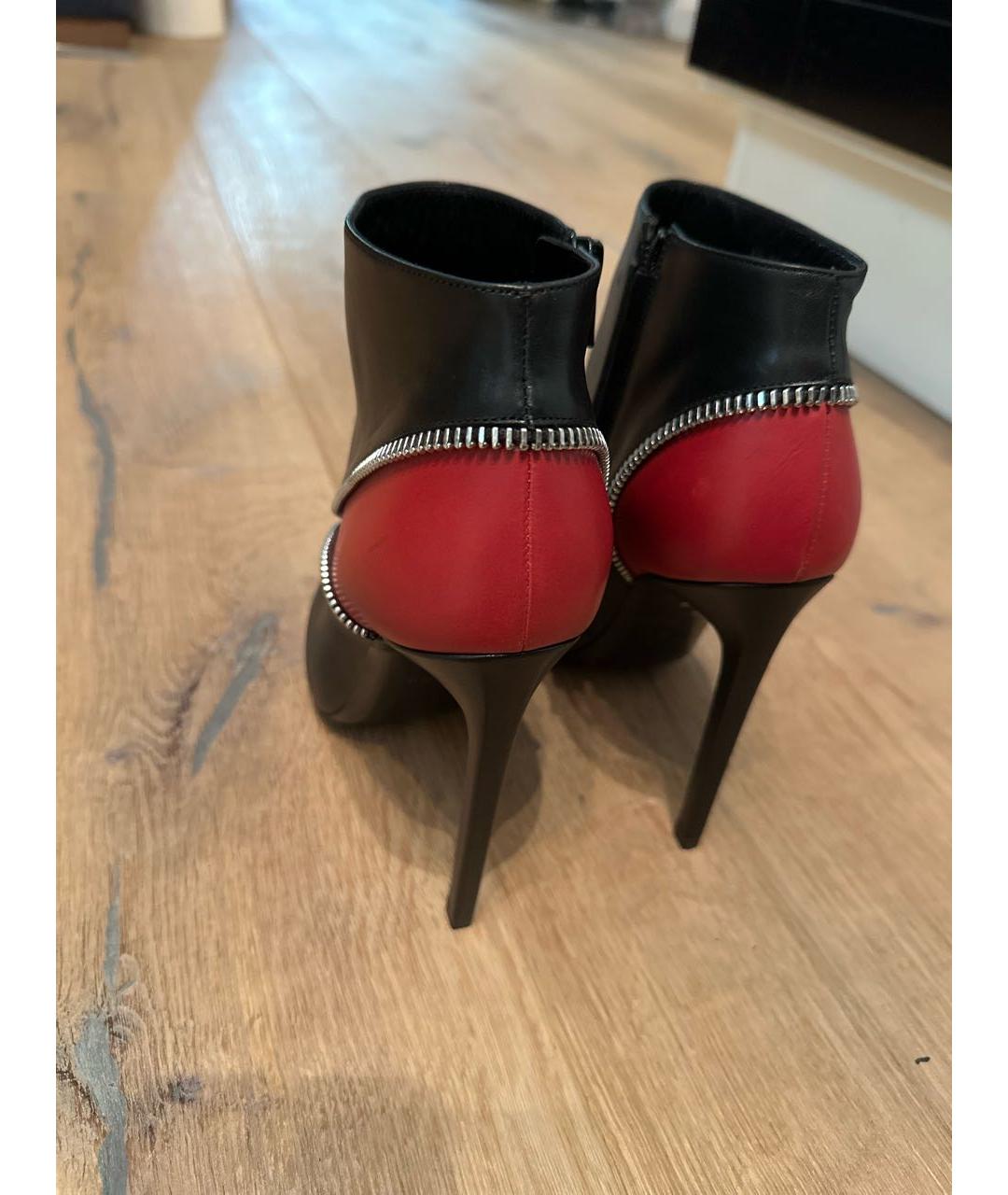 SAINT LAURENT Черные кожаные ботильоны, фото 4