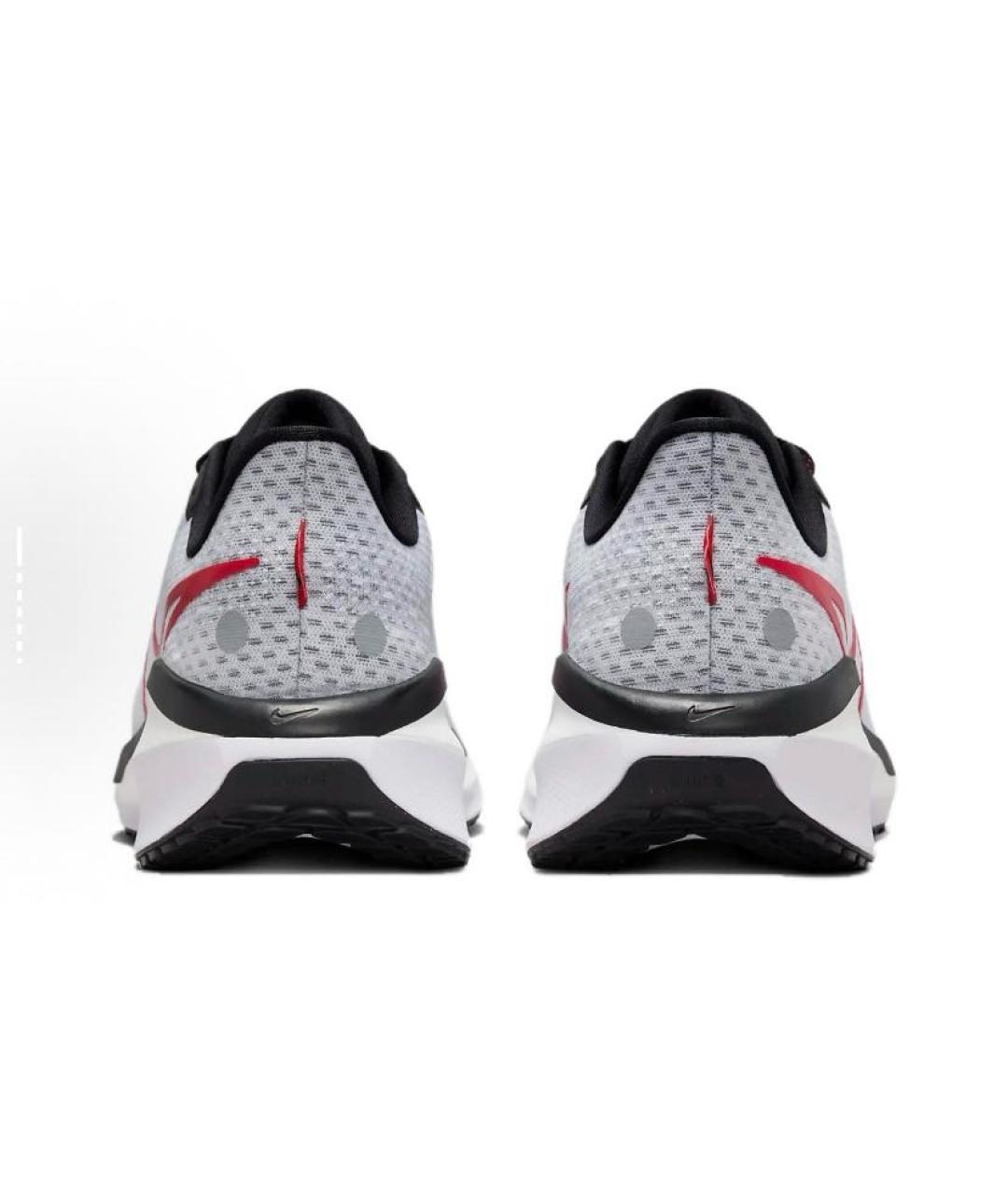 NIKE Белые текстильные низкие кроссовки / кеды, фото 5