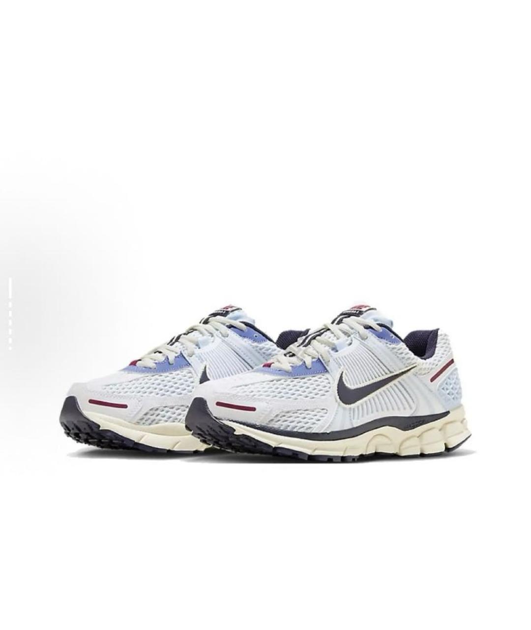 NIKE Белые текстильные низкие кроссовки / кеды, фото 3