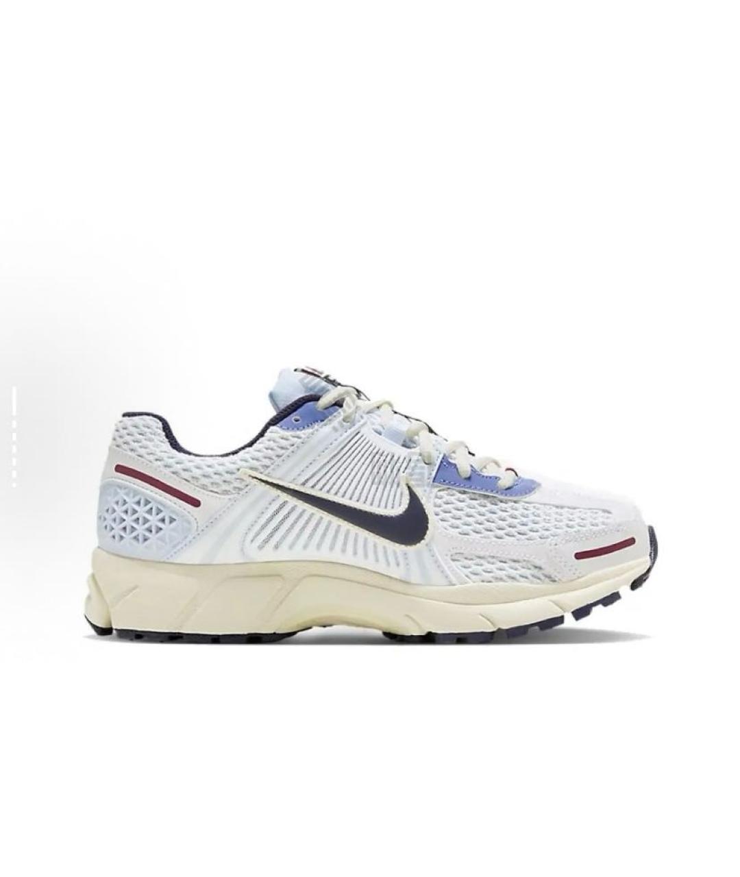 NIKE Белые текстильные низкие кроссовки / кеды, фото 6