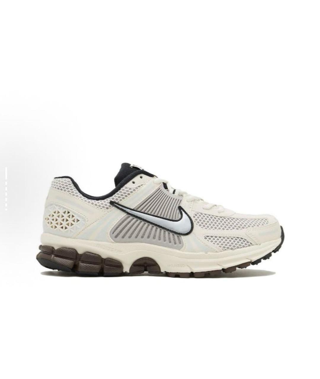 NIKE Бежевые текстильные низкие кроссовки / кеды, фото 7