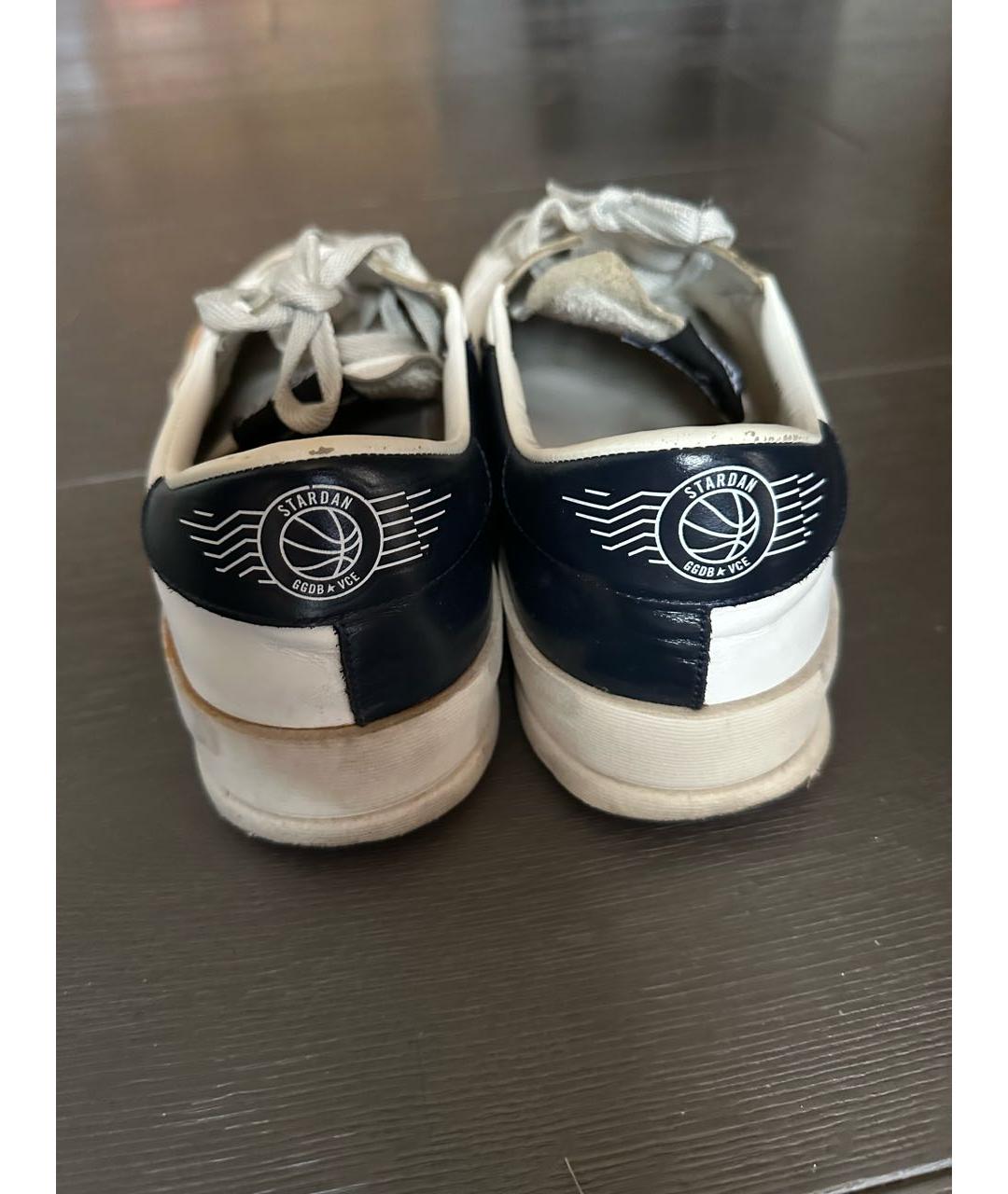 GOLDEN GOOSE DELUXE BRAND Белые кожаные низкие кроссовки / кеды, фото 3