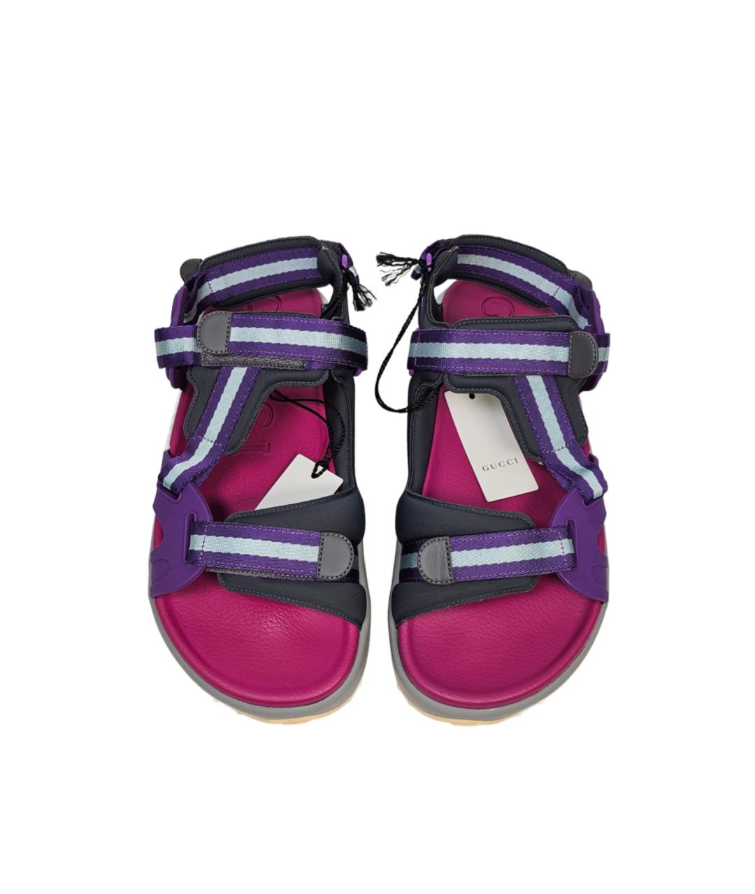 GUCCI Мульти резиновые сандалии, фото 5