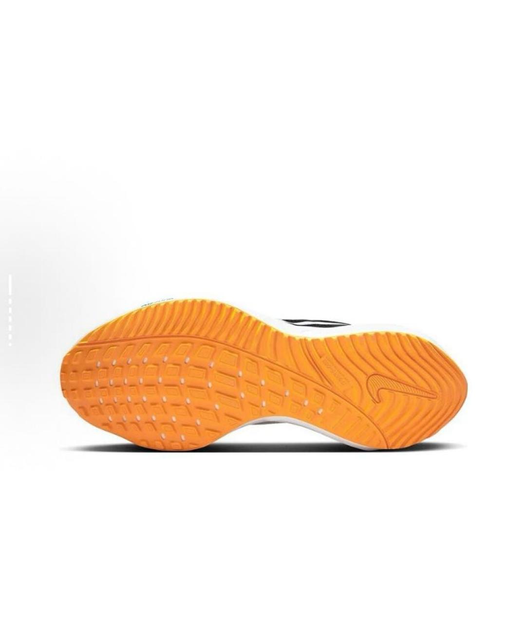 NIKE Черные текстильные низкие кроссовки / кеды, фото 5