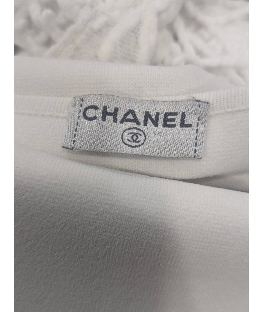 CHANEL Белый вискозный сарафан, фото 3