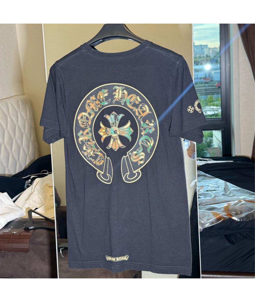 CHROME HEARTS Черная футболка, фото 5