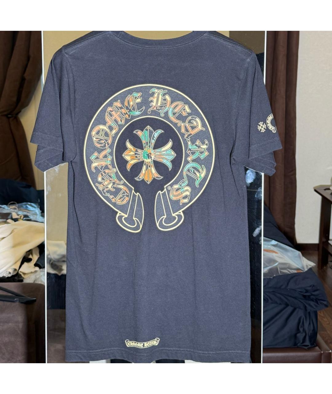 CHROME HEARTS Черная футболка, фото 4