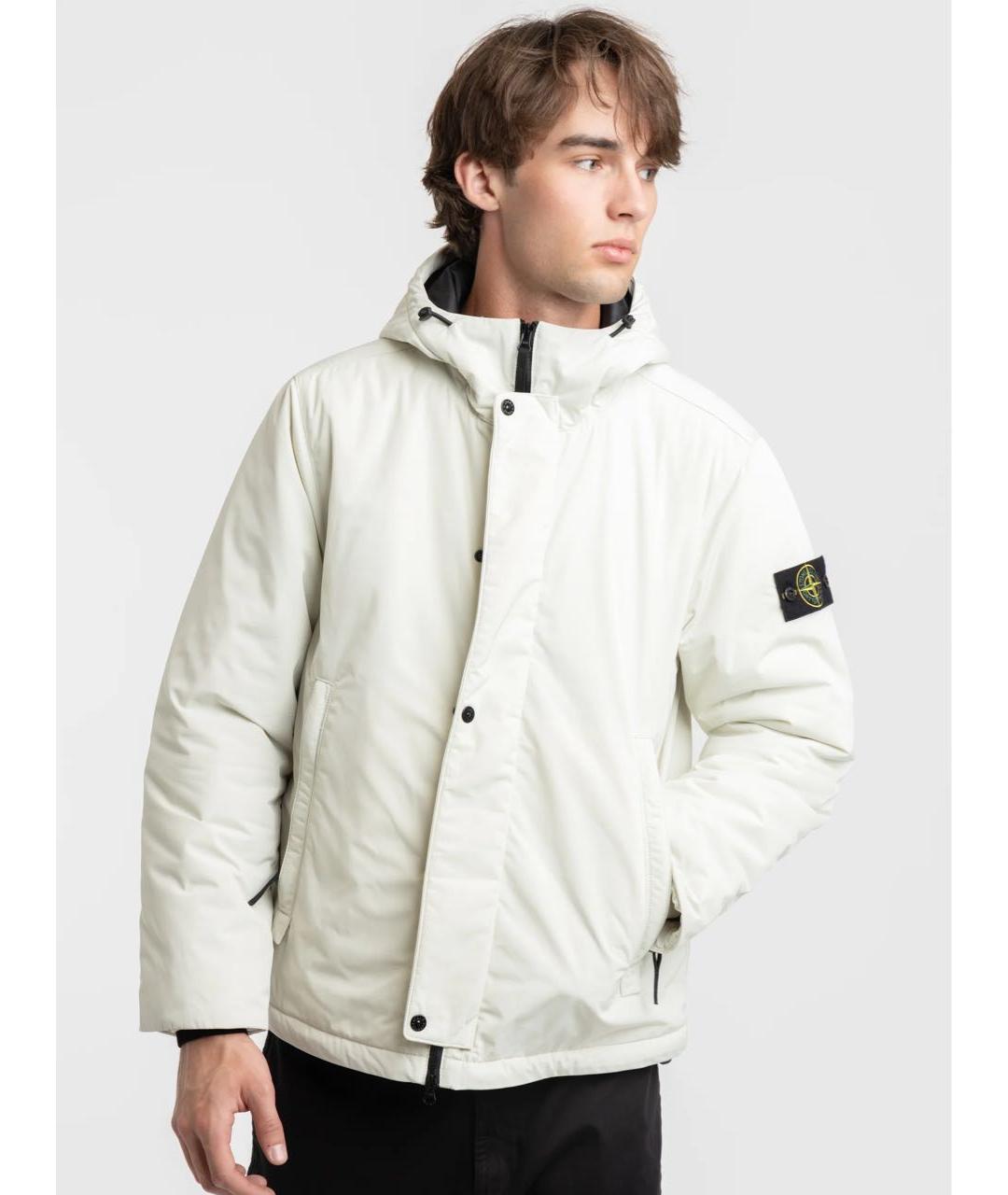 STONE ISLAND Бежевый пуховик, фото 8